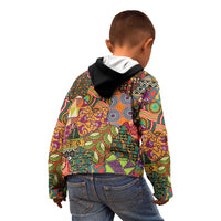 Traditional Ethnic African Vintage Motifs Kid Hoodie - Wonder Print Shop