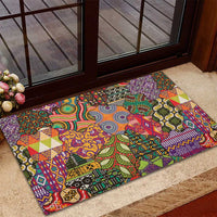 Traditional Ethnic African Vintage Motifs Rubber Doormat - Wonder Print Shop