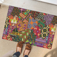 Traditional Ethnic African Vintage Motifs Rubber Doormat - Wonder Print Shop