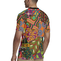 Traditional Ethnic African Vintage Motifs Rugby Jersey - Wonder Print Shop