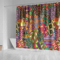 Traditional Ethnic African Vintage Motifs Shower Curtain