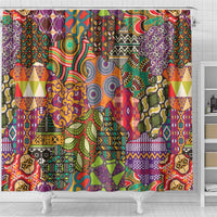 Traditional Ethnic African Vintage Motifs Shower Curtain