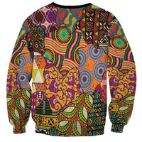 Traditional Ethnic African Vintage Motifs Sweatshirt - Wonder Print Shop