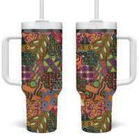 Traditional Ethnic African Vintage Motifs Tumbler With Handle - Wonder Print Shop