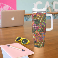 Traditional Ethnic African Vintage Motifs Tumbler With Handle - Wonder Print Shop