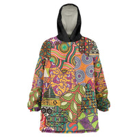 Traditional Ethnic African Vintage Motifs Wearable Blanket Hoodie - Wonder Print Shop