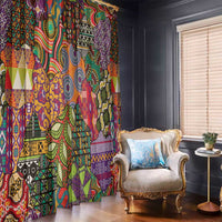 Traditional Ethnic African Vintage Motifs Window Curtain - Wonder Print Shop