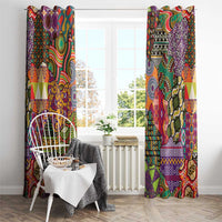 Traditional Ethnic African Vintage Motifs Window Curtain - Wonder Print Shop
