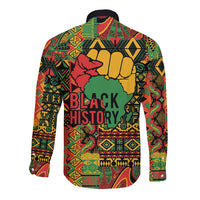 Black History Black Month Dream Like Long Sleeve Button Shirt - Wonder Print Shop