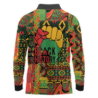Black History Black Month Dream Like Long Sleeve Polo Shirt - Wonder Print Shop