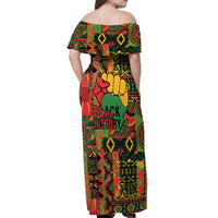 Black History Black Month Dream Like Off Shoulder Maxi Dress - Wonder Print Shop