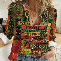 Black History Black Month Dream Like Women Casual Shirt - Wonder Print Shop