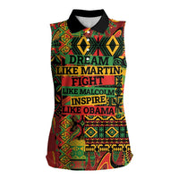 Black History Black Month Dream Like Women Sleeveless Polo Shirt - Wonder Print Shop