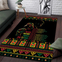 When I'm Born I'm Black Area Rug Black History Black Month LT9 - Wonder Print Shop
