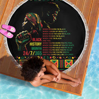 When I'm Born I'm Black Beach Blanket Black History Black Month LT9 - Wonder Print Shop