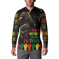 When I'm Born I'm Black Button Sweatshirt Black History Black Month LT9 - Wonder Print Shop