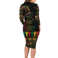 When I'm Born I'm Black Family Matching Long Sleeve Bodycon Dress and Hawaiian Shirt Black History Black Month LT9 - Wonder Print Shop