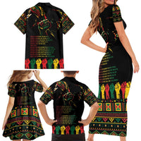 When I'm Born I'm Black Family Matching Short Sleeve Bodycon Dress and Hawaiian Shirt Black History Black Month - Wonder Print Shop