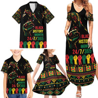 When I'm Born I'm Black Family Matching Summer Maxi Dress and Hawaiian Shirt Black History Black Month - Wonder Print Shop