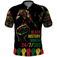 When I'm Born I'm Black Polo Shirt Black History Black Month - Wonder Print Shop