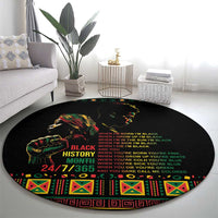 When I'm Born I'm Black Round Carpet Black History Black Month LT9