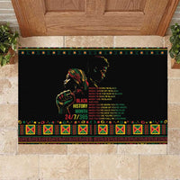When I'm Born I'm Black Rubber Doormat Black History Black Month - Wonder Print Shop