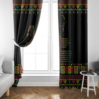 When I'm Born I'm Black Window Curtain Black History Black Month - Wonder Print Shop