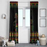 When I'm Born I'm Black Window Curtain Black History Black Month - Wonder Print Shop
