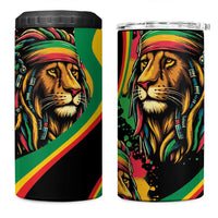 Rastafarian Lion Proud of Jamaica 4 in 1 Can Cooler Tumbler Reggae My Soul LT9 - Wonder Print Shop