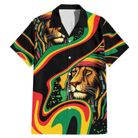 Rastafarian Lion Proud of Jamaica Family Matching Mermaid Dress and Hawaiian Shirt Reggae My Soul LT9 - Wonder Print Shop