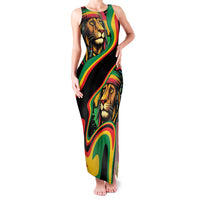 Rastafarian Lion Proud of Jamaica Family Matching Tank Maxi Dress and Hawaiian Shirt Reggae My Soul - Wonder Print Shop