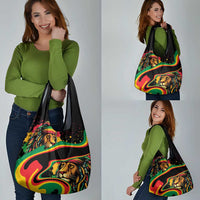 Rastafarian Lion Proud of Jamaica Grocery Bag Reggae My Soul