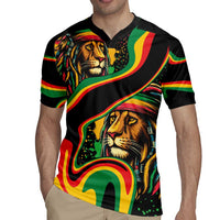 Rastafarian Lion Proud of Jamaica Rugby Jersey Reggae My Soul - Wonder Print Shop