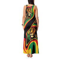Rastafarian Lion Proud of Jamaica Tank Maxi Dress Reggae My Soul - Wonder Print Shop