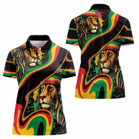 Rastafarian Lion Proud of Jamaica Women Polo Shirt Reggae My Soul - Wonder Print Shop