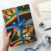 Proud Jamaica Rasta Lion Wrapping Paper Reggae My Soul - Wonder Print Shop