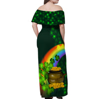 Kiss Me I'm Gay St Patricks Day Family Matching Off Shoulder Maxi Dress and Hawaiian Shirt LT9 - Wonder Print Shop