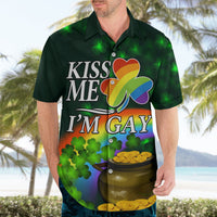 Kiss Me I'm Gay St Patricks Day Hawaiian Shirt - Wonder Print Shop