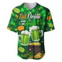 Be Irish St Patricks Day Baseball Jersey Drink Drank Drunk LT9 - Wonder Print Shop