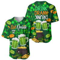 Be Irish St Patricks Day Baseball Jersey Drink Drank Drunk LT9 - Wonder Print Shop