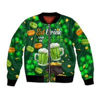 Be Irish St Patricks Day Bomber Jacket Drink Drank Drunk LT9 - Wonder Print Shop