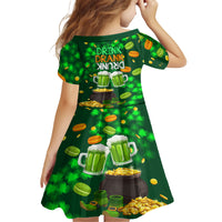 Be Irish St Patricks Day Family Matching Long Sleeve Bodycon Dress and Hawaiian Shirt Drink Drank Drunk LT9 - Wonder Print Shop