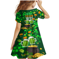 Be Irish St Patricks Day Family Matching Mermaid Dress and Hawaiian Shirt Drink Drank Drunk LT9 - Wonder Print Shop