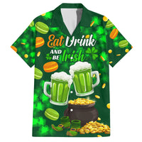Be Irish St Patricks Day Family Matching Summer Maxi Dress and Hawaiian Shirt Drink Drank Drunk - Wonder Print Shop