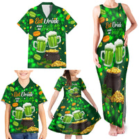 Be Irish St Patricks Day Family Matching Tank Maxi Dress and Hawaiian Shirt Drink Drank Drunk - Wonder Print Shop