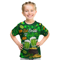 Be Irish St Patricks Day Kid T Shirt Drink Drank Drunk - Wonder Print Shop
