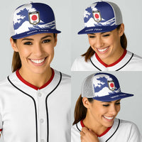 Personalized Football Japan Yatagarasu Baseball Net Cap Tsunami Wave Pattern