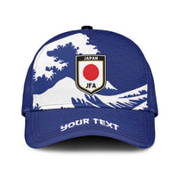 Personalized Football Japan Yatagarasu Classic Cap Tsunami Wave Pattern