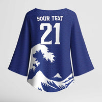 Custom Football Japan Yatagarasu Kimono Sleeve Blouse Tsunami Wave Pattern