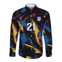 Custom Football South Korea WC26 Long Sleeve Button Shirt Taegeuk Warriors Retro 2022